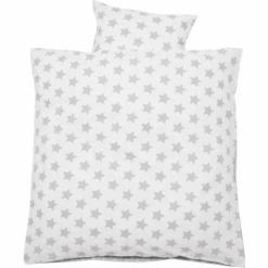 Alvi Beddengoed 80 X 80 Cm, Sterren, Zilver