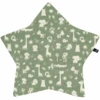 Alvi ® Star Kussen Graniet Animals Graniet Groen/wit