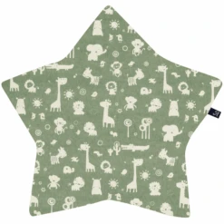 Alvi ® Star Kussen Graniet Animals Graniet Groen/wit