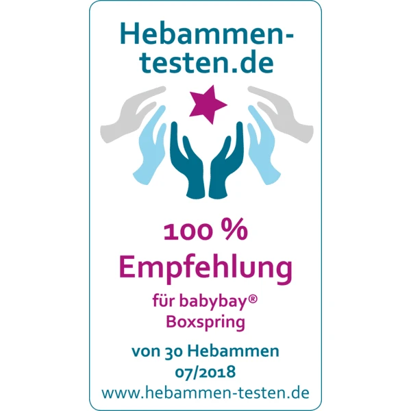 Babybay Boxspring Co-sleeper Comfort Plus Leigrijs Gelakt - Afbeelding 3