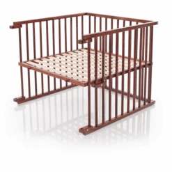 Babybay ® Ledikant Ombouwset Geschikt Voor Maxi En Boxspring Modellen, Donkerbruin Gelakt