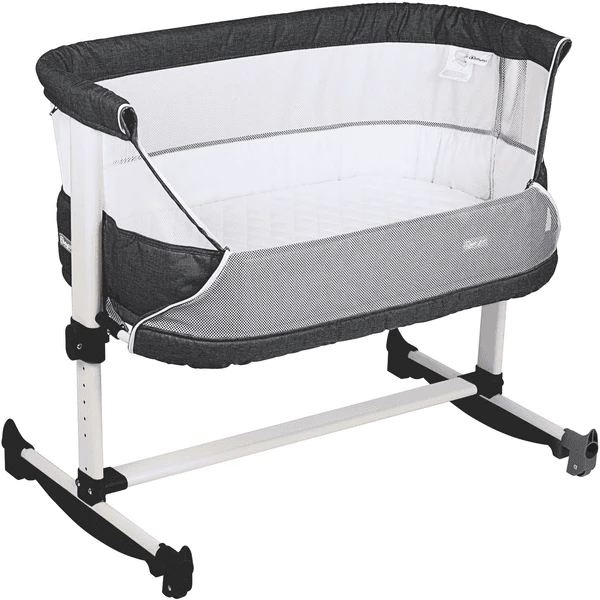 BabyGO Co-sleeper Vivaldi Dark Grey