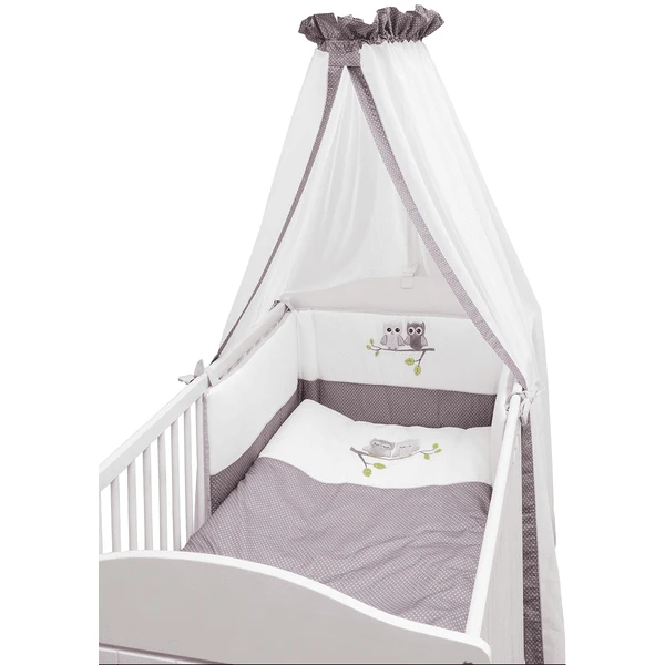 Be Be 's Collection Beddenset 3-delig Uilen Roze - Afbeelding 3