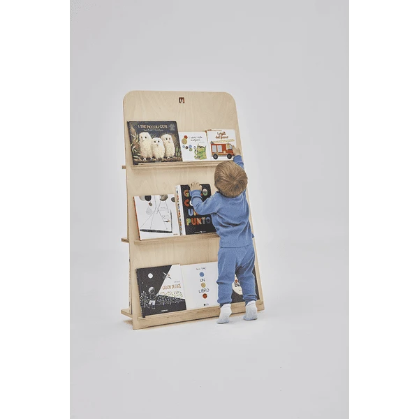 Bianconiglio Kids ® BUK 100 Boekenkast Montessori Naturel Ongelakt - Afbeelding 2