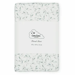 Cam Cam Copenhagen Hoeslaken 60 X 120 Cm Green Leaves