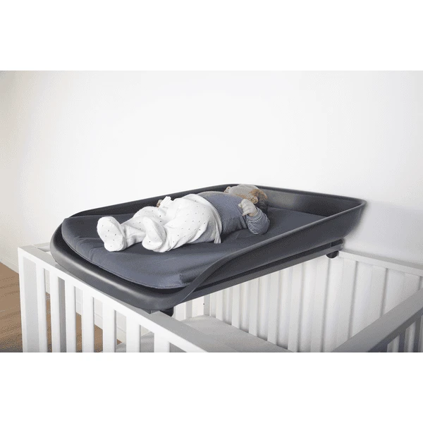 Childhome CHILD HOME Evolux Aankleedkussen Voor Bed / Box Antraciet - Afbeelding 4