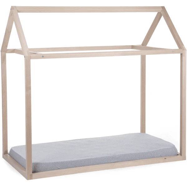 CHILDHOME Bedframe Huis Naturel 70 X 140 Cm - Afbeelding 4