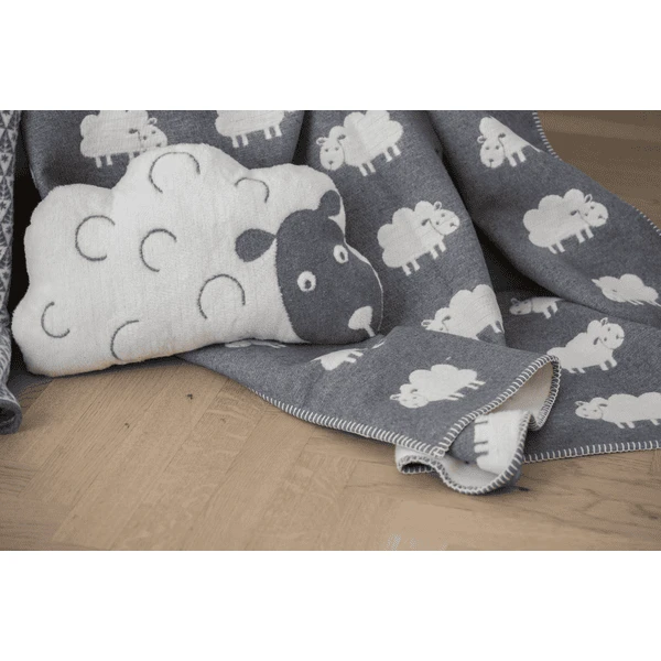 DAVID FUSSENEGGER Kussen Schaapjes Grijs 30 X 50 Cm - Afbeelding 4