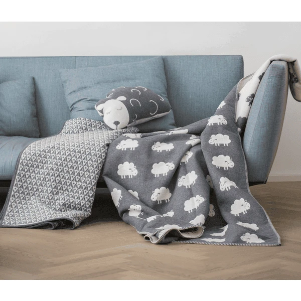 DAVID FUSSENEGGER Kussen Schaapjes Grijs 30 X 50 Cm - Afbeelding 5