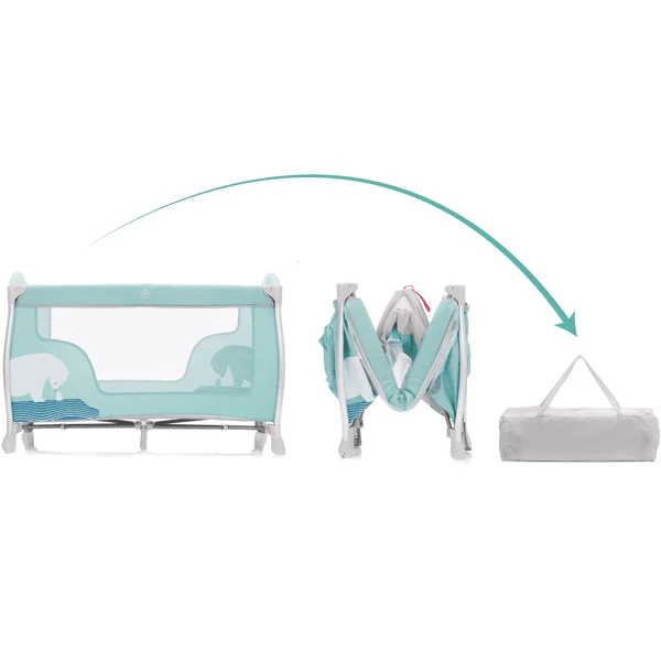 Fillikid Aluminium Reisbedje Milaan Polar Bear Mint - Afbeelding 3