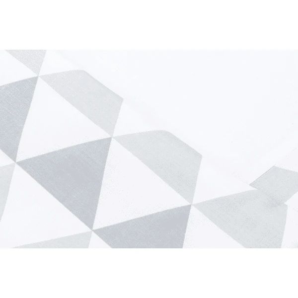 Fillikid Beddengoed Voor Cocon Driehoek Grijs Wit - Afbeelding 2