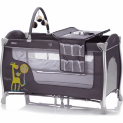 Fillikid Reisbed ALU Supreme Happy Roller Giraffe Grey