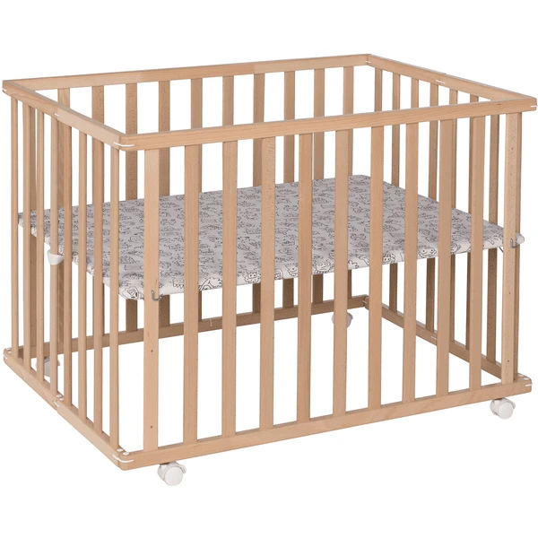 Geuther Kinderbox Leela 76 X 102,5 Cm Natuurlijke Kleine Monsters - Afbeelding 2