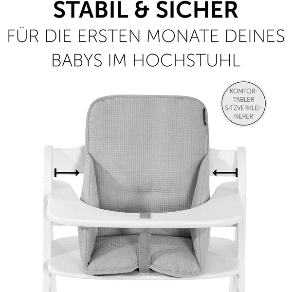 Hauck Kinderstoelkussen Alpha Cosy Select Waffle Piqué Grijs - Afbeelding 3