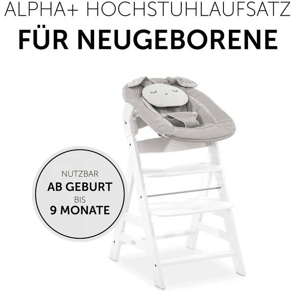 Hauck Wipstoeltje Alpha Bouncer 2in1 Powder Bunny Beige Bloom - Afbeelding 4