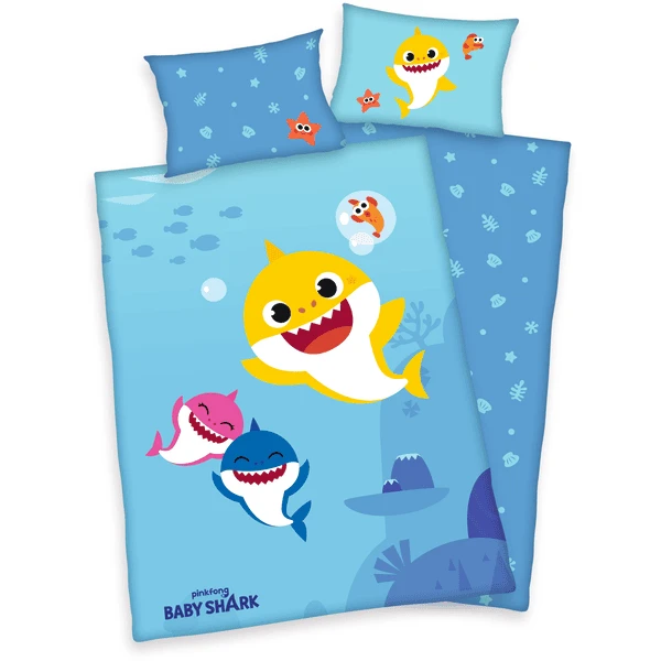 HERDING Beddengoed Baby Haai GOTS 135 X 200 Cm