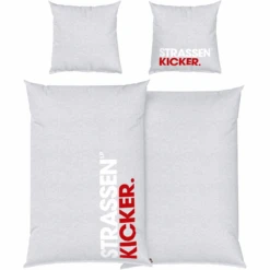 HERDING Beddengoed Street Kicker Grijs-rood 135 X 200 Cm