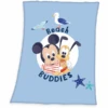 HERDING Microfiber Fleece Deken Disney's Mickey Mouse Beach Buddies 75x100 Cm