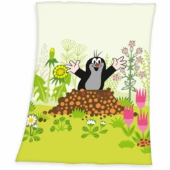 HERDING Zachte Peach Deken De Kleine Mol 75x100 Cm. De Kleine Mol 75x100 Cm.