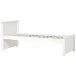 Hoppekids Maja Deluxe Slaapbank 90 X 200 Cm Witte Lattenbodem 1 Hoog En 1 Laag Bedeinde