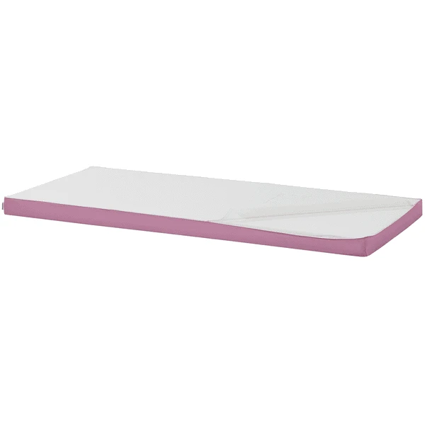 Hoppekids Schuimrubber Matras Met Hoes Fuchsia Roze 90 X 200 Cm - Afbeelding 2