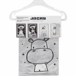 JACKY Multifunctionele Voetenzak HIPPO Lichtgrijs Gemêleerd Patroon