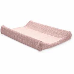 Jollein Hoes Voor Aankleedkussen River Knit Pale Pink 50x70cm