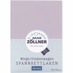 JULIUS ZÖLLNER Hoeslaken Jersey Voor Wieg Lichtgrijs