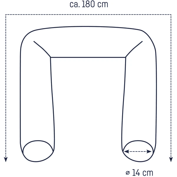 JULIUS ZĂ–LLNER Nestje Tiny Squares Grey 180 Cm - Afbeelding 3