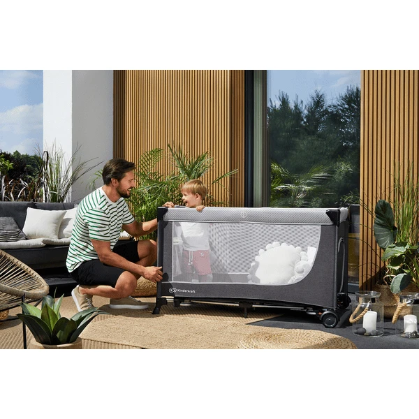 Kinderkraft Reisbedje LEODY Roze - Afbeelding 2