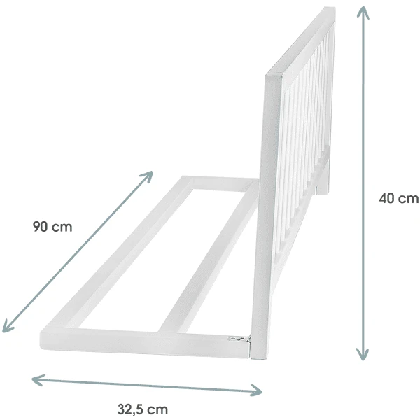 Kindsgard Bedhek Frakant Wit 90 Cm - Afbeelding 2