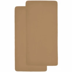 Meyco Jersey Hoeslaken 2 Pak 60 X 120 Toffee
