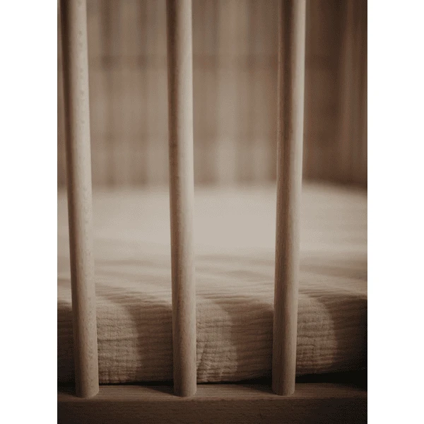 Mushie Hoeslaken Mist Medium 60 X 120 Cm - Afbeelding 4