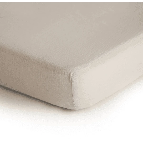 Mushie Hoeslaken Mist Medium 60 X 120 Cm - Afbeelding 5