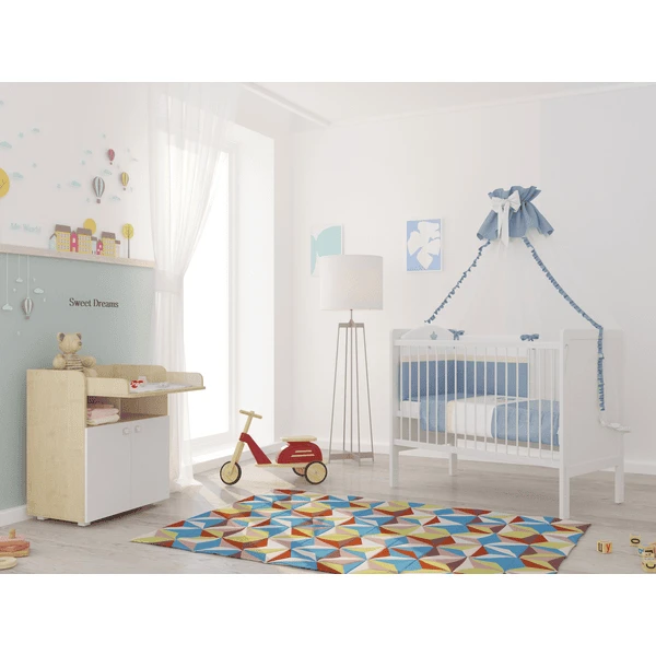 Polini Kids Commode Simple 1270 Ahorn-wit - Afbeelding 5