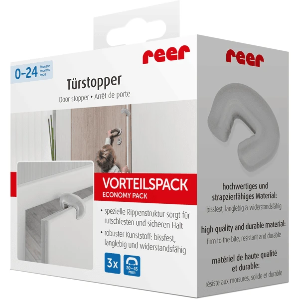 Reer Deurstopper Voordeelverpakking Transparant - Afbeelding 4