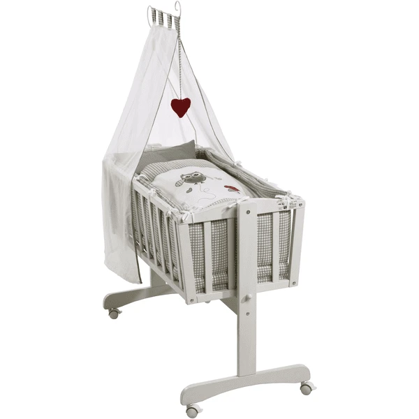 Roba Complete Wiegenset Wit Adam & Uil