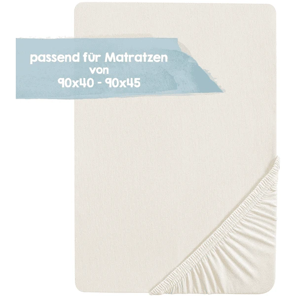 Roba Hoeslaken Jersey Safe Asleep® Canadian White 40x90 Cm/ 45x90 Cm - Afbeelding 2