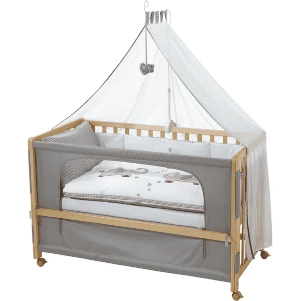 Roba Room Bed Co-sleeper Natuur Jumbotwins - Afbeelding 4