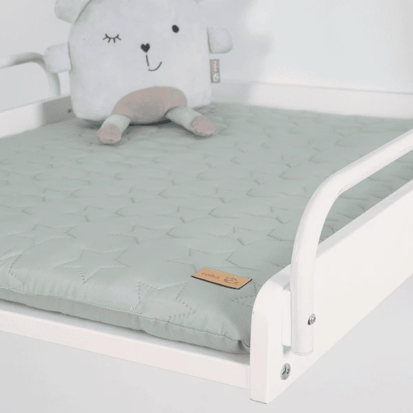 Roba Wandcommode Incl. Aankleedkussen Style Frosty Green Stars - Afbeelding 5