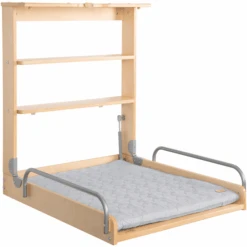 Roba Wandcommode Incl. Aankleedkussen Style Zilvergrijze Sterren