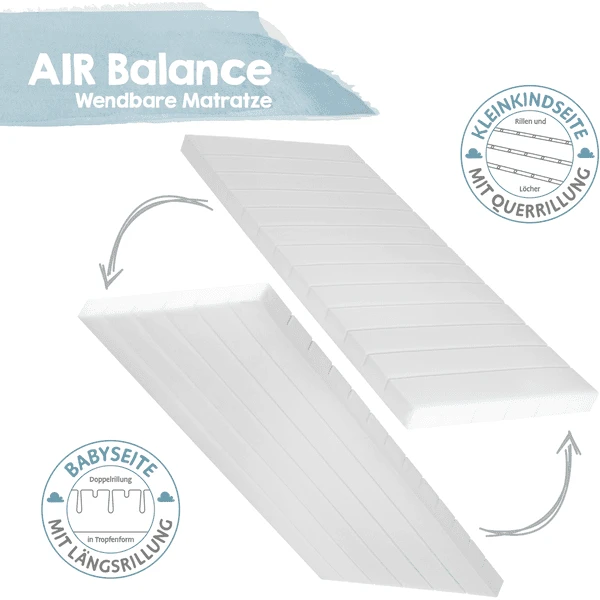 Roba Wieg Matras Veilig Slapen AIR BALANCE Premiummesh 40x90 - Afbeelding 3