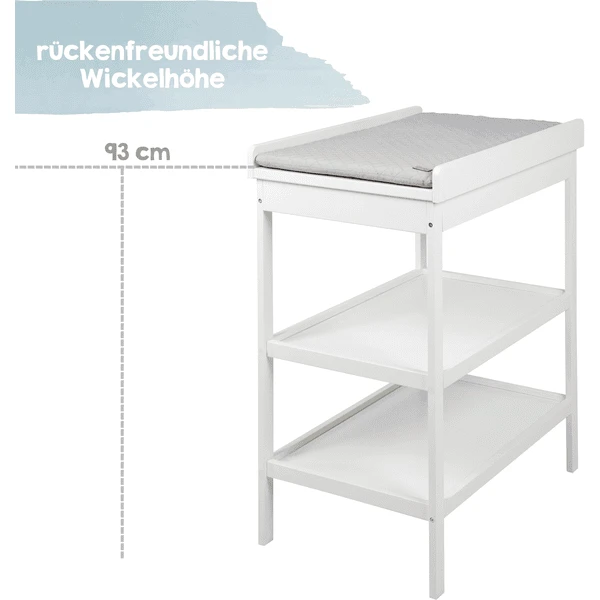 Roba Wisselplank Incl. Veiligheidswisselmat Style Wit - Afbeelding 5