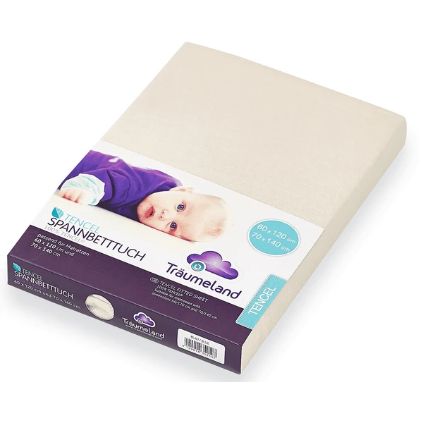 Träumeland Hoeslaken Tencel Beige 70 X 140 Cm - Afbeelding 4