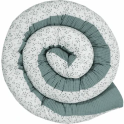 ULLENBOOM Babybed Slang Wafel Floral Groen 300cm
