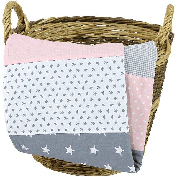 Ullenboom Knuffeldoekje Rosa Grijs 70x100 Cm