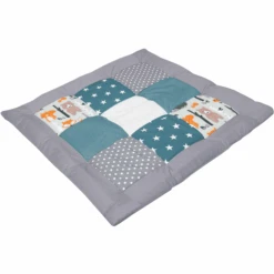 Ullenboom Peuterdeken & Boxkleed 80X80 Cm Bosdieren Petrol