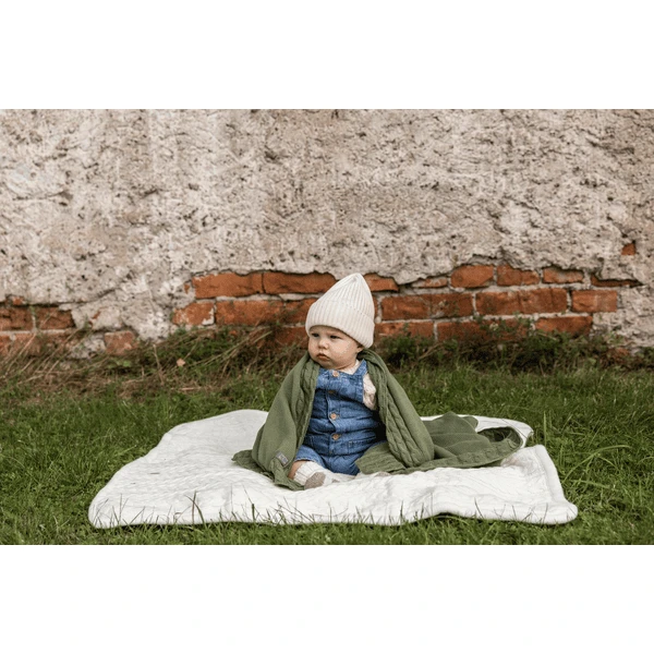 VINTER& BLOOM Deken Joy Olive Green - Afbeelding 4