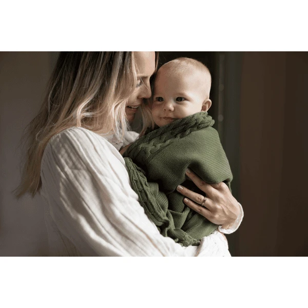 VINTER& BLOOM Deken Joy Olive Green - Afbeelding 5