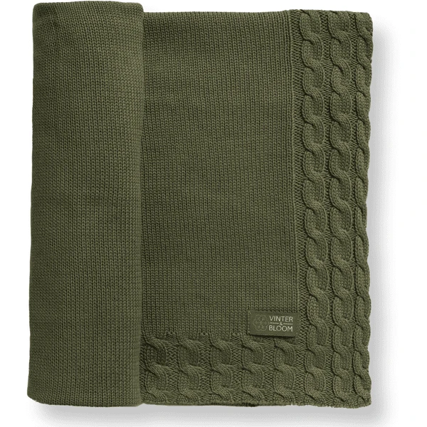 VINTER& BLOOM Deken Joy Olive Green